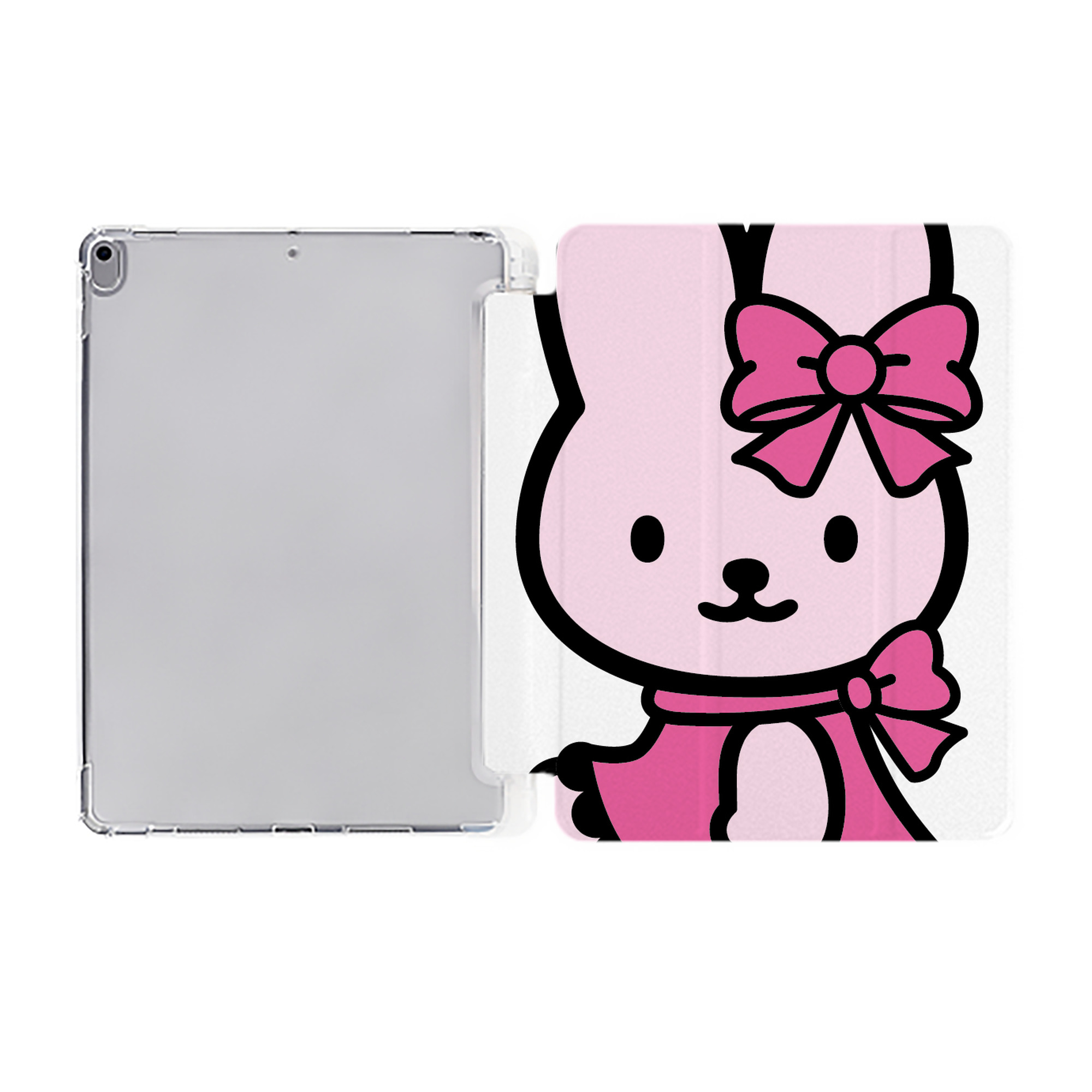 （画像用） Hello Kitty ハローキティ IPad ケース ペン収納付き 三つ折りスタンド PUレザー×シリコン 対応機種9.5/10.5/10.9インチ